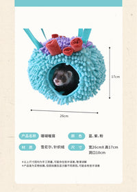 【秋冬新品】安哥鲁珊瑚礁窝冬季吊床安格鲁雪貂窝加绒保暖冬天窝
