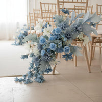 Aisle Floral Flower Authentic Artificial Floor Flower Realistic Wedding Arch Floral Swag for Event Planners, Photographers, Photo Photography, Banquet