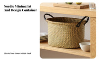 Woven Sundry Basket Japanese design Household Storage sturdy for Parents, Adults