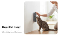 Collects Loose Hair Wall Corner Cat Massager Reduces Shedding Wall Corner Cat Brush Softer Bristles for Cats, Cabinet Corners, Indoors, Home
