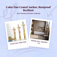 Zinc anchor with rust-resistant bolt