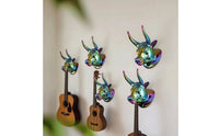 Decorative Guitar Hanger with Bull-Head Design Versatile Bull Head Guitar Hanger Multi-Functional Wall Ukulele Holder Strong for Home Studios, Music Rooms