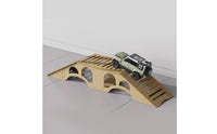Wooden Climbing Bridge with Guardrails Multi-Scene Toy Car Ramp Track Realistic Toy Car Ramp Easy to Assemble for Hobbyists