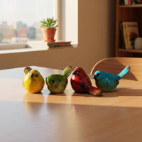 Desktop Avian Model Colorfast Resistant Splendid Fairywren Figurine for Office