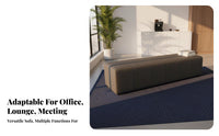 Minimalist design Modern configurable Sofa Set Comfortable Cushioning Reception Couch High-Resilience Foam Lounge Seating Sturdy Frame for Office Managers, Interior Designers, Apartment Dwellers, Waiting Room, Home Theater, Bedroom