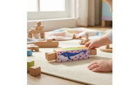 Wooden Rotating Puzzle Toy Cognitive Skills Brain Teaser Toy Tactile for 3+