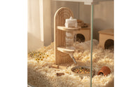 Hamster Water Bottle with Stand Stable Waterer Detachable for Cages, Hamsters