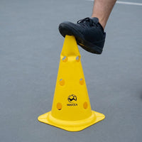 Football Training Equipment, 38cm Agility Cones, Stackable PE Sports Cones for football Training