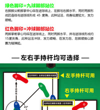 台球站位图辅助图黑八九球斯诺克矫正入位站位辅助练习图训练器材