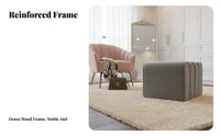 Comfy Crust Bench piece Bench playful Appearance Padded End-of-Bed Seat Creative Design Upholstered Comfort for Renters