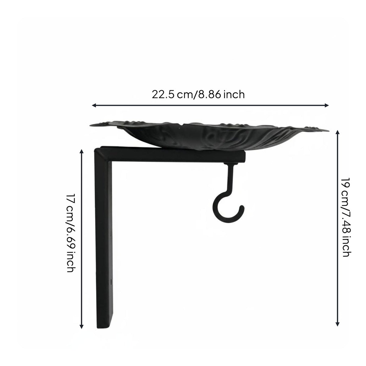 Metal Bird Feeder Decorative Hanging Bird Feeder Weather-Resistant for Yard
