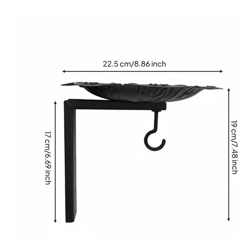 Metal Bird Feeder Decorative Hanging Bird Feeder Weather-Resistant for Yard