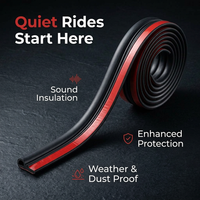 Automotive Rubber Weather Seal Strip, Universal Car Door Seal Strip, Soft Flexib #variant:Waterproof Groove Large