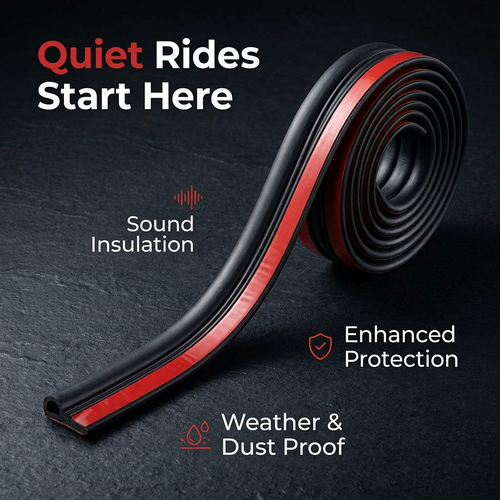 Automotive Rubber Weather Seal Strip, Universal Car Door Seal Strip, Soft Flexib #variant:Waterproof Groove Large
