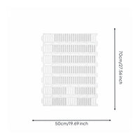 Reinforced Piglet Slatted Panel Double-Rib Manure Drain Board Plastic Farm Flooring White for Piglets