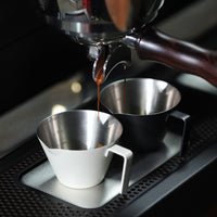 304不锈钢双嘴萃取杯120ml量杯意式咖啡萃取量浓缩杯美式杯取量杯