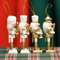 13cm Soldier Nutcracker Wooden Figurine Home Decor