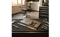 Pre-Drilled Chair Base Mounting Plate Slotted Holes Seat Mechanism Plate Stamped Metal Mounting Bracket Reinforced