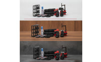 12 Pieces Miniature Repair Shop Set Realistic 1:64 Scale Garage Set Display Scene Props for Hobbyists, Photo Scenes