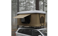 Automatic Opening Hard Shell Roof Tent Waterproof Rooftop Tent 2-3 Person Outdoor Gear Includes Telescopic Ladder for Campers
