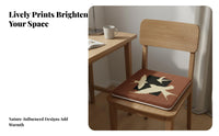 Wear-Resistant Square Faux Cashmere Seat Pad Insulates from Cold Luxuriously Soft Chair Cushion Warm for Office Workers, Students