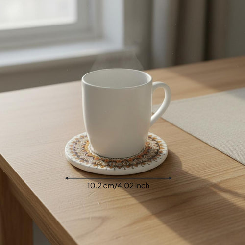 Ceramic Absorbent Coaster Non-Slip Absorbent Ceramic Coaster Protects Furniture Tableware Accessory for Kitchen Counter