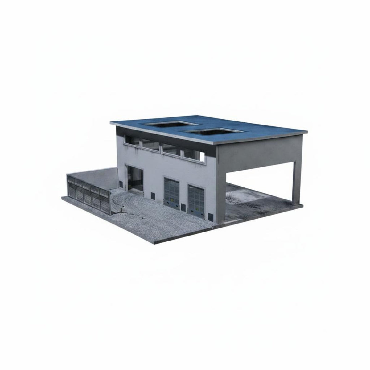 Collectible Factory Diorama Detailed 1:64 Workshop Display Realistic Duplicate LED Lighted Diorama for Collection Room, Office Desk