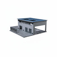 Collectible Factory Diorama Detailed 1:64 Workshop Display Realistic Duplicate LED Lighted Diorama for Collection Room, Office Desk