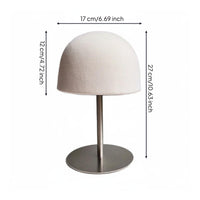 Hat and Hairpiece Holder Easy to Assemble Hairpiece Display Head Portable Hat Display Head for Salon Workers