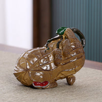 Creative Peanut Color-Changing Tea Pet Good Luck Ornament Resin Figurine