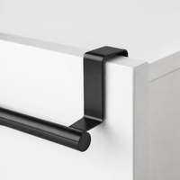Waterproof Stainless Steel Paper Towel Holder for Kitchen and Small Spaces, Retractable Wall Mounted with Hanging Hook