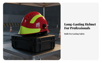Firefighter Salvage Headgear Heat Resistant F2 Salvage Helmet Impact Resistant Firefighter Guard Ed Hard Hat for Firefighters, Firefighting Areas