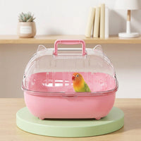 Portable Bird Enclosure for Birds, Portable Bird Carrier Handheld Box, Includes Outdoor Bird Cage for General Purpose Avian Transport