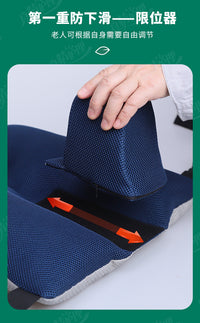 Anti-Slip Wheelchair Cushion for Seniors, Breathable, Removable, Machine Washable, Pressure Sore Prevention