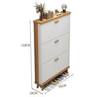 Flip down Footwear Organizer Space-Saving Tipping Footwear Organizer Solid Wood Legs for Small Apartment Dwellers, Homeowners, Hallway, Living Room