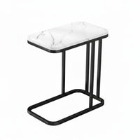 two-levellevel Square Accent Table Modern Design Nightstand adaptable for Small Spaces
