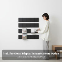 Foldable publication storage capacitySaving Display shelf surface-mounted Design for Readers