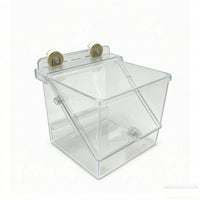 Acrylic Pet Feeder with Suction Cups Transparent for Enclosures, Squirrels