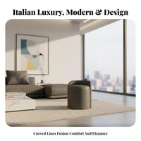 Round Vanity Stool Light Luxury aesthetic Round Tripod Pouf Stable Three-Legged Base