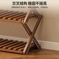 Bamboo Shoe Rack, 3-Tier, No Installation, Foldable
