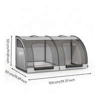 Car Pet Cage Foldable Pet Crate Fold Flat Travel Carrier for Dog Owners