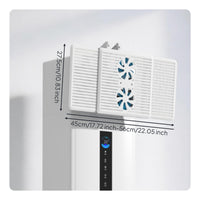 2 Pieces Cabinet Air Conditioner Deflector Easy to Install for Office, Bedroom