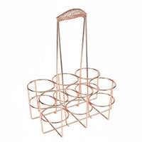 6 Bottles 6 Bottle Beer Basket Portable Drink Carrier Accessible Wire Design