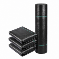 Garden Geotextile for Weed Control Black 0.5x15m, Density 70g/m2
