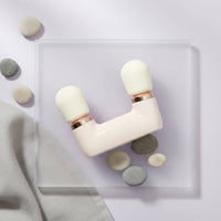 Lightweight Two-Headed-Head Fascia Rechargeable Mini Muscle Massager 5 Speed Modes Portable Percussion Massager Ergonomic Design for Women, Travel