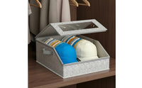 Baseball Cap Storage Box Clear Window Baseball Cap Storage Reinforced Cardboard