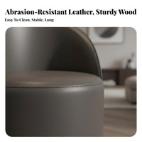 Upholstered Low-Back Swivel Stool Modern Design Household Furniture for Women