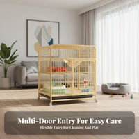 Multimulti-Tier Feline Condo Spacious Design Multimulti-Tier Feline Playpen Multiple Entry Doors Quick Setup for Indoors
