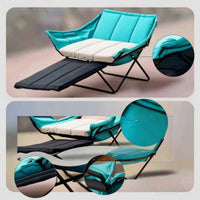Portable Foldable Chair with Padded Seat Folding Backrest Seat Cushion Compact Cushion Chair Comfortable for Camping, Picnics