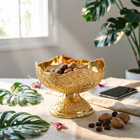 Fruit Bowl with Pedestal Base Decorative Pedestal Bowl Elegant Fruit Holder for Hosts